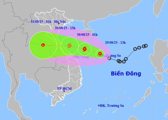 Dự báo hướng di chuyển của áp thấp nhiệt đới sau mạnh lên thành bão