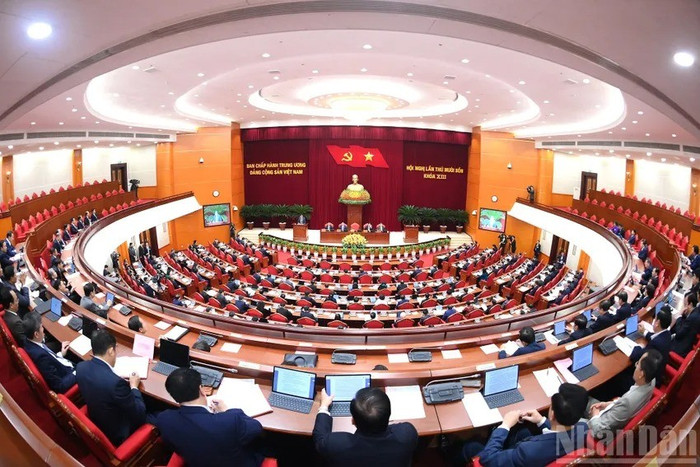 Quang cảnh Hội nghị Trung ương 14, ngày 5 và 6/11 vừa qua