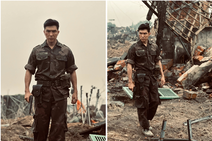 Tạo hình của nam diễn viên trong vai Quang phim "Mưa đỏ"