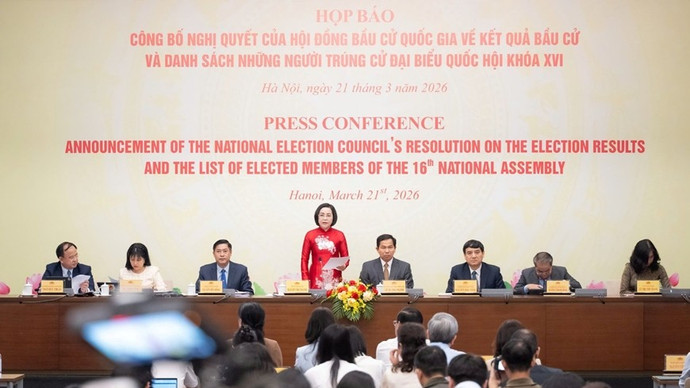 Công bố danh sách chính thức Đại biểu Quốc hội khóa XVI