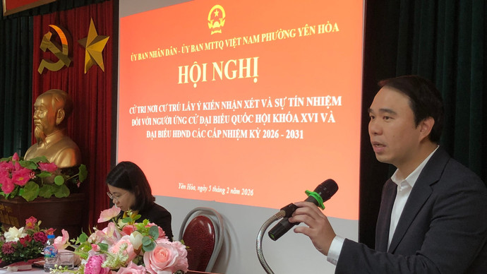 Cử tri phường Yên Hòa tín nhiệm cao ứng viên Phạm Tiến Đức - TGĐ Handico vào HĐND thành phố Hà Nội