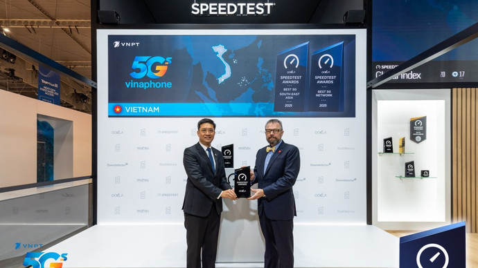 VinaPhone xác lập vị thế "Mạng 5G tốt nhất Đông Nam Á"