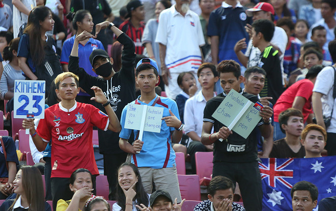 CĐV Campuchia phấn khích khi U16 Australia vô địch Đông Nam Á ảnh 4 CĐV Campuchia phấn khích khi U16 Australia vô địch Đông Nam Á ảnh 4