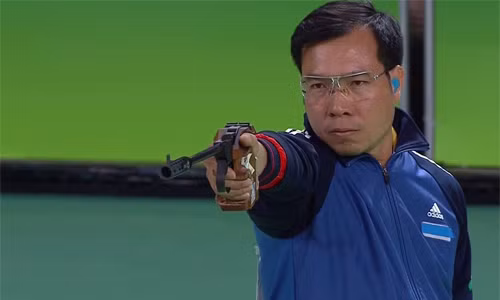 Xuân Vinh mang lại cơ hội tuyệt vời để bắn súng trở thành một môn thể thao phổ biến hơn tại Việt Nam. Ảnh: Reuters.