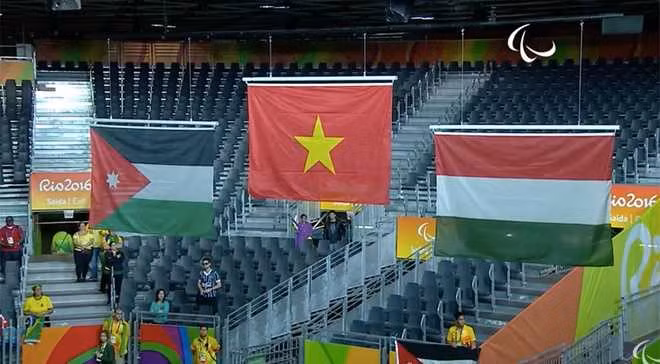 Quốc kỳ Việt Nam tung bay tại Paralympic 2016