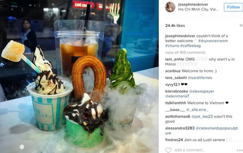 Tấm ảnh của Josephine đăng trên trang cá nhân cho thấy cô đang ở TP HCM. Tấm ảnh của Josephine đăng trên trang cá nhân cho thấy cô đang ở TP HCM.