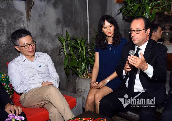 Tổng thống Pháp sánh bước cùng GS Ngô Bảo Châu ảnh 4