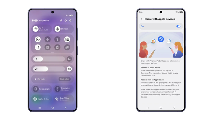 Samsung Galaxy S26 chính thức được hỗ trợ AirDrop