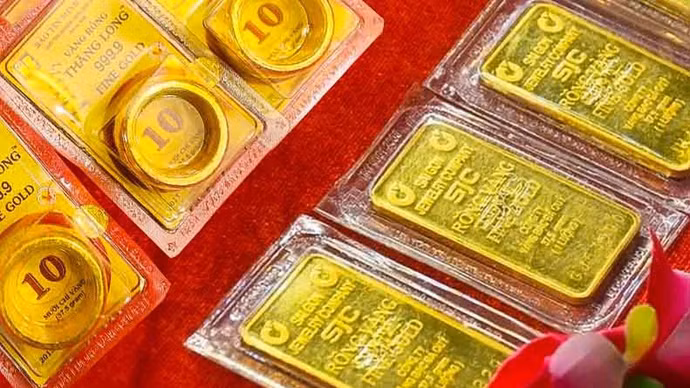 Giá vàng trong nước tăng 1 triệu đồng/lượng