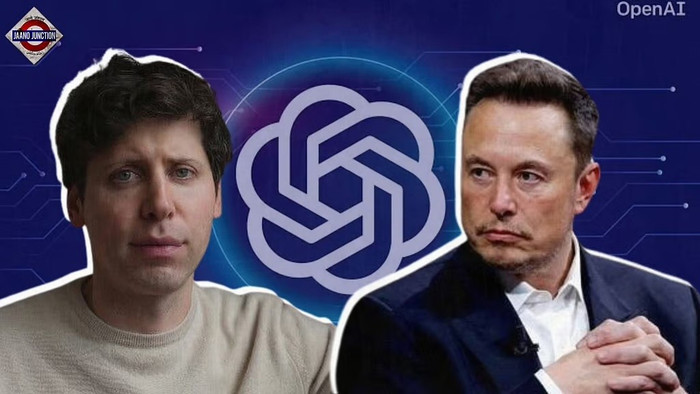 CEO OpenAI Sam Altman (bên trái) và tỷ phú Elon Musk từng đồng sáng lập OpenAI vào năm 2015