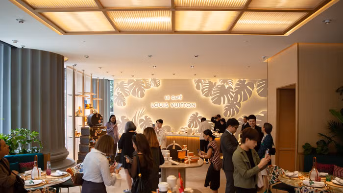 Quán cafe Louis Vuitton tại Bangkok, Thái Lan