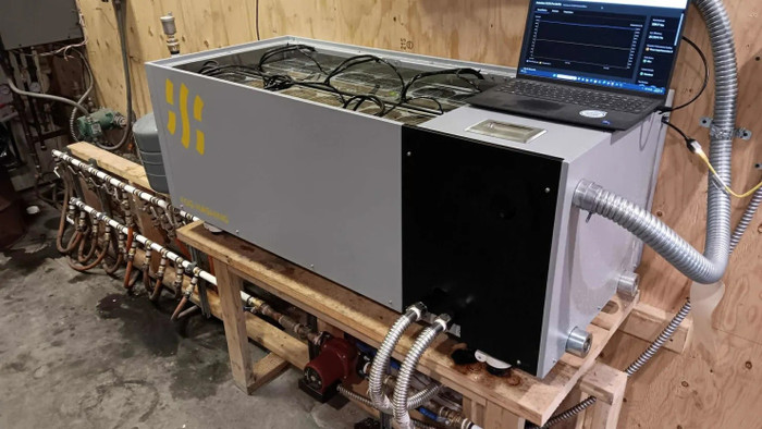 Một giàn máy đào Bitcoin có thể được sử dụng để sưởi ấm một tòa nhà rộng 223 mét vuông