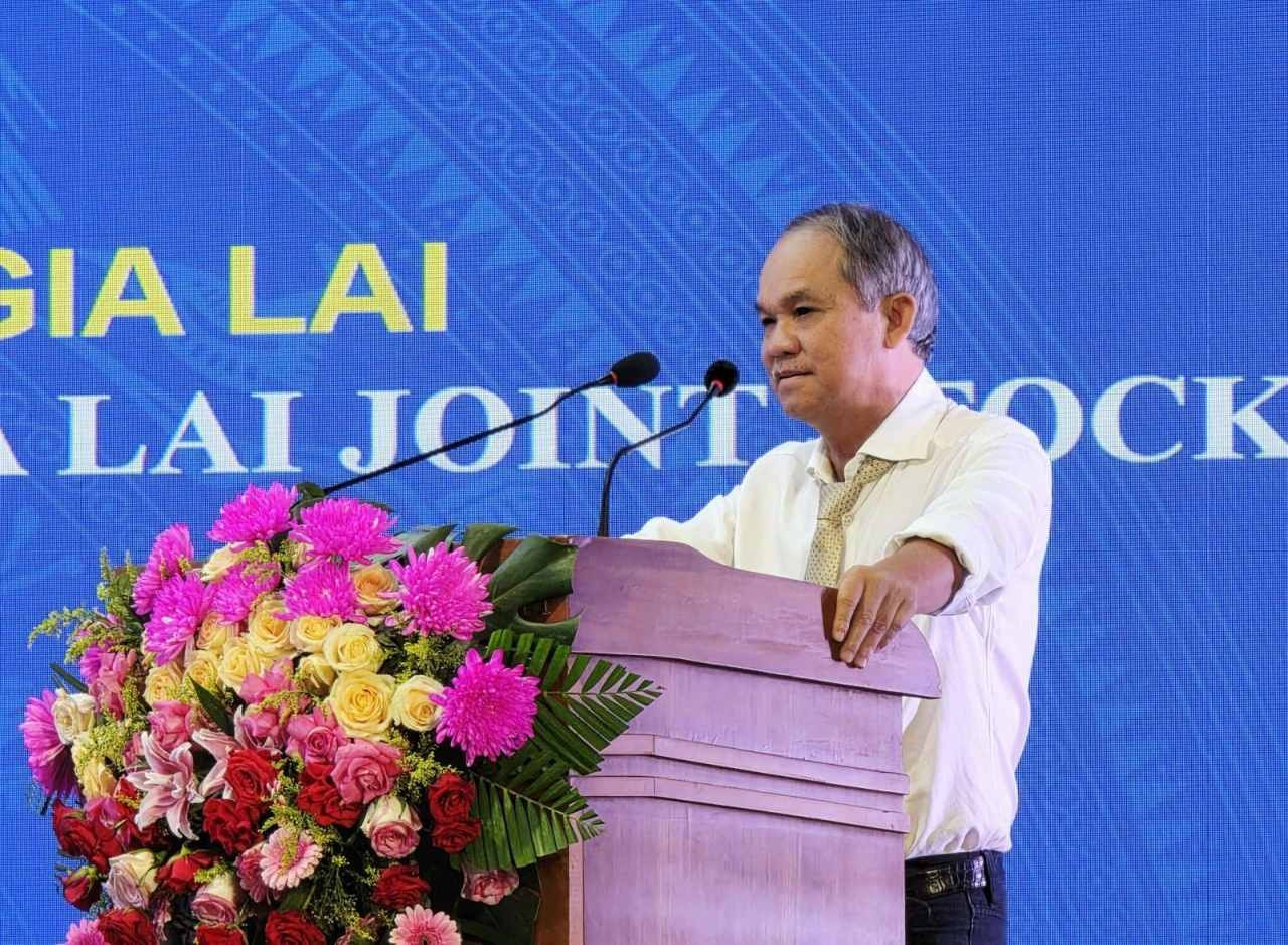 Ông Đoàn Nguyên Đức, Chủ tịch Hội đồng Quản trị Công ty Cổ phần Hoàng Anh Gia Lai phát biểu tham luận tại hội nghị xtdt-duc-7895.jpg
