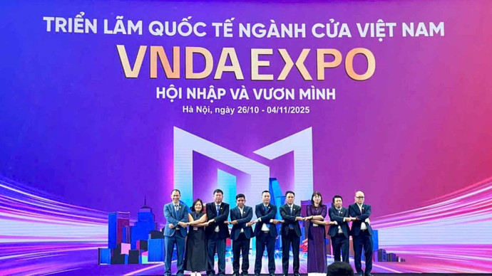 Khai mạc Triển lãm Quốc tế Ngành Cửa Việt Nam 2025 - VNDA EXPO 2025. Ảnh: BTC