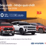 Hyundai thành công triển khai chương trình “Vui thống nhất - Nhận quà chất” - ưu đãi đến 220 triệu đồng 
