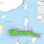 Dự báo đường đi của áp thấp nhiệt đới