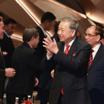 Tổng Bí thư Tô Lâm cùng các lãnh đạo, nguyên lãnh đạo Đảng, Nhà nước đến dự lễ tuyên dương 96 Bí thư chi bộ xuất sắc và trao Giải Búa liềm Vàng lần thứ 10