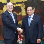 Thủ tướng Phạm Minh Chính tiếp ông Châu Gia Nghĩa, Chủ tịch châu Á - Thái Bình Dương của Tập đoàn Xây dựng Điện lực Trung Quốc