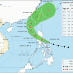 Dự báo đến 13h ngày 10/11, bão Fung-wong trên vùng biển phía Đông khu vực Bắc Biển Đông với sức gió cấp 13, giật cấp 16, di chuyển theo hướng Tây Tây Bắc, tốc độ khoảng 20-25 km/h