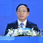 Ông Trịnh Văn Quyết, Ủy viên Bộ Chính trị, Bí thư Trung ương Đảng, Trưởng Ban Tuyên giáo và Dân vận Trung ương phát biểu tại lễ khai mạc Hội báo toàn quốc 2026 