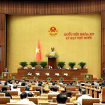 Quang cảnh phiên họp Quốc hội sáng 23/10