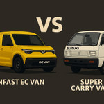 VinFast EC VAN đối đầu "vua xe tải nhẹ" Suzuki Super Carry Van - mèo nào cắn mỉu nào?