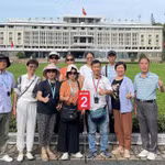 Khách Trung Quốc tham quan Dinh Độc Lập tại TP.HCM