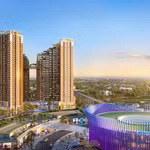 Dự án Nam Mekong Grand Plaza nằm ngay vòng xoay A1, trung tâm của Thành phố mới Bình Dương cũ