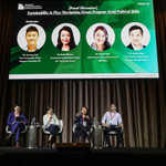 Bà Pamela Phua, Giám đốc Phát triển Bền vững và Đổi mới Sản phẩm của AkzoNobel, đã chia sẻ về các chiến lược bền vững toàn cầu tại IGBC-SG 2025