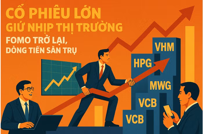 Cổ phiếu lớn giữ nhịp thị trường: Ai sẽ là người dẫn đường?