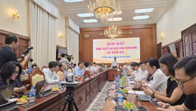 Toàn cảnh buổi họp báo kết quả hoạt động ngân hàng quý 3/2025