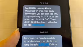 Ngân hàng không được gửi tin nhắn chứa đường link tới khách hàng