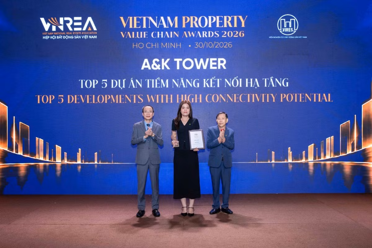 A&amp;K Tower được vinh danh ở Top 5 Dự án tiềm năng kết nối hạ tầng